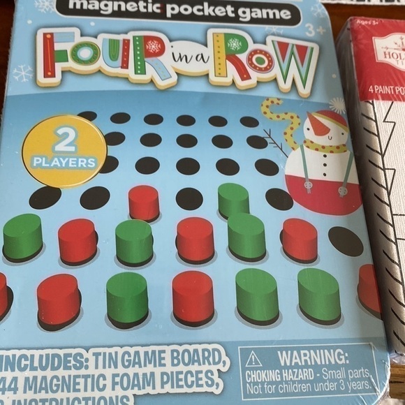 CHRISTMAS ACTIVITIES- GAME FOUR IN A ROW AND WATER COLOR PAINT YOUR OWN - Picture 2 of 5